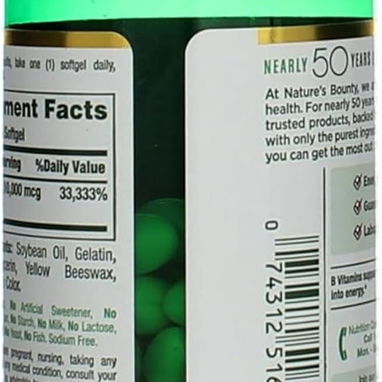 BIOTINA NATURES BOUNTY 10,000mcg - Img 123057524