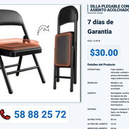 SILLA PLEGABLE CON ASIENTO ACOLCHADO VPT-0326 - Img 55993201