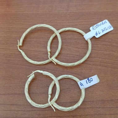 Argollas de oro 10k originales - 9/9