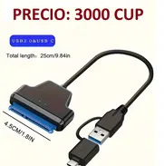 MAGNÍFICO ADAPTADOR DE PUERTO SATA A PUERTO USB Y PUERTO C - Img 49277052