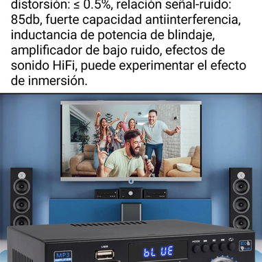 AMPLIFICADOR ALTA CALIDAD. NEW. GARANTÍA - Img 124041072