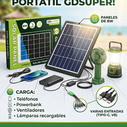 ¡PANEL SOLAR PORTÁTIL GDSUPER! Paneles de 8W con varias entradas como TipoC, V8 entre otros para cargar teléfono y mas - Img 56351638