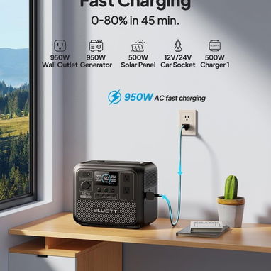 BLUETTI AC70 – Estación de Energía Portátil 768Wh - 4/5