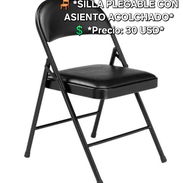SILLAS PLEGABLES CON ASIENTO ACOLCHADO NUEVAS EN CAJA!!!! - Img 51521494