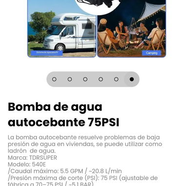 Bomba de agua autocebante 75PSI. La bomba autocebante resuelve problemas de baja presión de agua en viviendas - 6/6