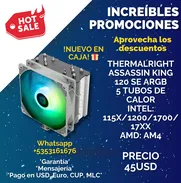 Vendo Disipador Thermalright Assasin King 120 SE ARGB lo doy Nuevo en Caja / 53161676 - Img 48688996