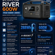 ⚡️🔋 Generador Eléctrico Portátil EcoFlow River - 288Wh 600W - Img 56327006