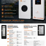 Kit solar de inversor de 5kw con bateria de 12 kw - Img 56090016