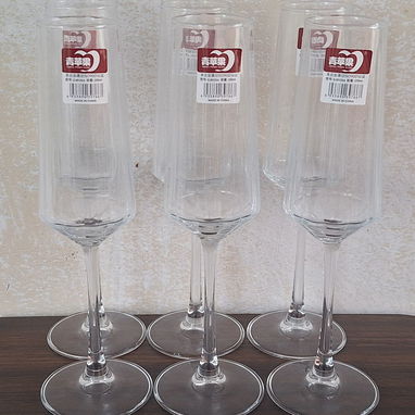 SET DE 6 COPAS DE CHAMPAÑA, SIDRA, Y VINO ESPUMOSO - 3/3