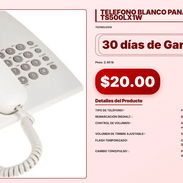 TELEFONO BLANCO PANASONIC - KX-TS500LX1W VPT#-0269 - Img 56324122