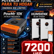 Inversor powmr 10k+ 2 baterías humsienk - Img 55739314
