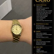 RELOJ CASIO CLÁSICO DORADO - Img 56030471