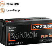 Batería Humsienk LifePO4 de 12V 200A BMS de 250A Capacidad de 2560Wh 💵585 USD - Img 57752864