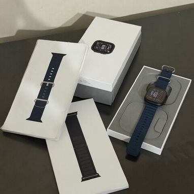 Apple Watch Ultra 3 titanio black como nuevo con dos manillas - Img 125888214