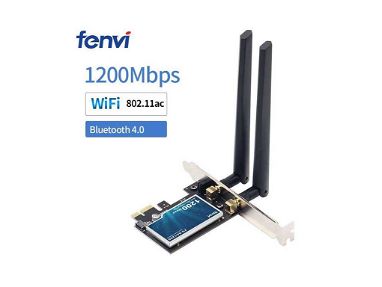 0km✅ Tarjeta de Red Fenvi Wireless 1200 Dual Band +Bluetooh 📦 1200Mbps, PCIe x1, Interna, 2.4GHz, 5GHz ☎️56092006 - Img 65117630