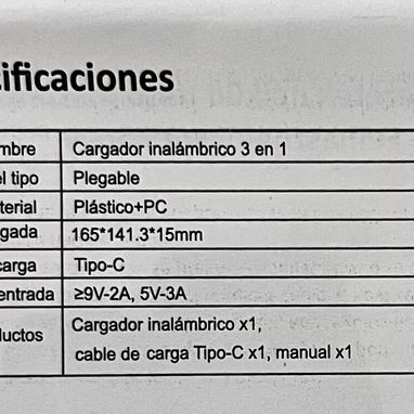 Vendo cargador inalámbrico 3 en 1 en 15 usd - Img 127561317