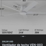 200 usd, usd Ventilador de techo - Img 55753403