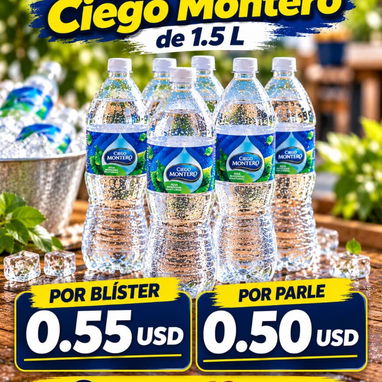 Agua Ciego Montero 1.5lt y 5lt ( por blister y por parle ) - 2/2