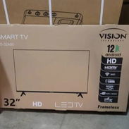 🚧 Smart TV 32 - Marca VISION Cajita digital interna y soportes incluidos 🚧 - Img 56305767