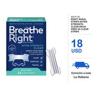 Breathe Right Nasal Strips Extra Strength Clear Drug Free 26 Clear Strips - Img 58405040