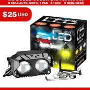 FAROS DE LUPA DE DOBLE COLOR (AUTO, MOTO) - Img 55749984