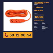 EXTENSIÓN ELÉCTRICA NARANJA 5M VPT# -0177 - Img 56244111