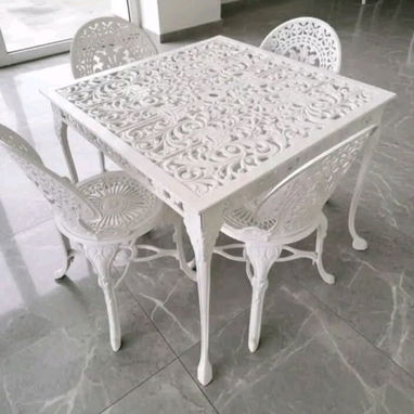 MESAS DE ALUMINIO DE 4 SILLAS PARA PATIOS Y TERRAZAS - Img 121857533