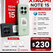 📲Xiaomi Redmi note 15 global de 6+128gb - Img 56816826