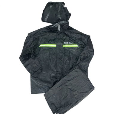 IMPERMEABLE PARA LA LLUVIA CHAQUETA Y PANTALON POLIESTER NEGRO - Img 117337051