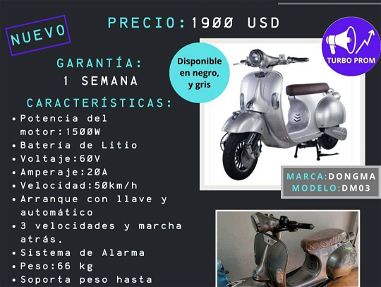 🏍️ Moto Eléctrica DONGMA DM03 (Estilo Vintage): Elegancia Clásica con Tecnología Moderna 🏍️ - Img main-image