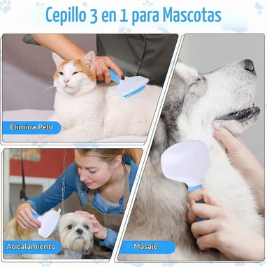Cepillo Masajeador de Silicona para Mascotas - 4/5