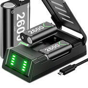Estacion de batería de controlador Xbox, trae 3 juegos de baterías de 2600 mAh paquete recargable de alta capacidad con - Img 45896613