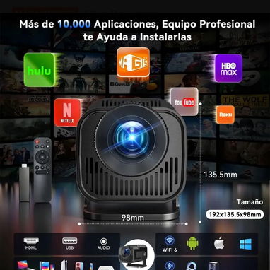 Proyector portátil inteligente HY320, resolución nativa de 1080P, 22000 LM, Se ve excelente. - Img 122917977