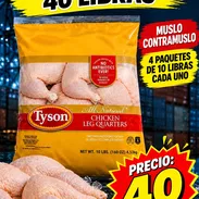 CAJA DE POLLO 40 LIBRAS MUSLO CONTRAMUSLO 4 PAQUETES DE 10 LIBRAS/ 40 USD - Img 58030337
