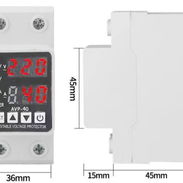 Protector de voltaje y corriente ajustable 110/220V 80-300V Protección universal monofásica CA/CC 1~63a Reinicio automát - Img 57120774