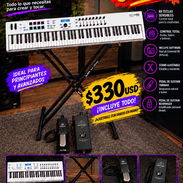 TECLADO MIDI ALESIS KEYLAB ESSENTIAL 88 + SOPORTE + PEDAL YAMAHA – 330 USD - Img 58113644