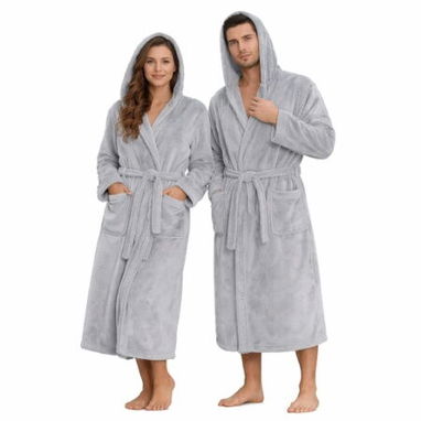 ALBORNOZ UNISEX AFELPADO CON CAPUCHA - Img 118646124