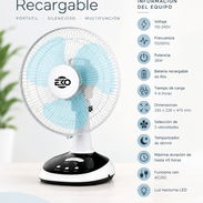 Ventilador de Mesa Recargable EKo - Img 58091439
