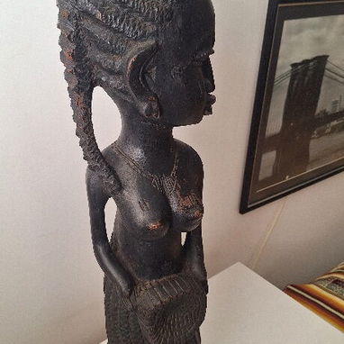 Estatua africana de madera de 67 cm. - 3/5