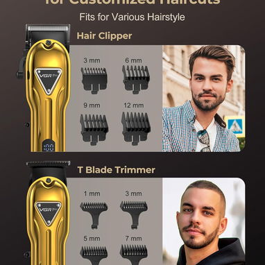 💈🔥 MAQUINA DE PELAR PROFESIONAL VGR PRO + TRIMMER ⚡ INALÁMBRICA KIT COMPLETO 💥 Envío + Garantía - Img 117313254