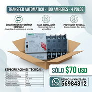 Tranfer automático de 100 amperes 4 polos en 70 USD o al cambio nuevo playa 50064658 - Img 58001311