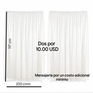COMBO 2 Cortinas de Doble Capa con Velcro - Img 55783949