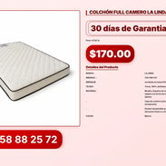 COLCHÓN FULL CAMERO LA LINDA VPT#-0345 - Img 56831631