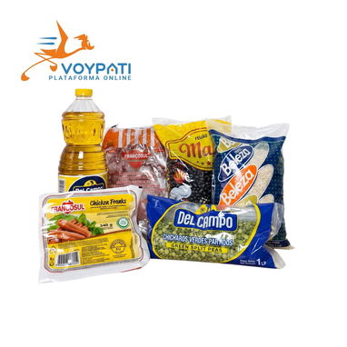 Arroz, frijol, pollo, huevo, aceite, perrito, salchicha, café - Img 125247349