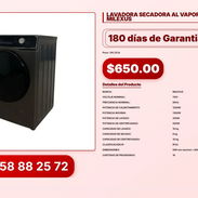 LAVADORA SECADORA AL VAPOR 10KG MILEXUS VPT#-0296 - Img 56830981