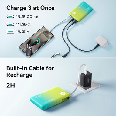 🔋⚡ Power Bank INIU 10000mAh 45W Con Cable USB-C Integrado Ultra Compacto EnvĂo Disponible* + GarantĂa** - Img 110409985