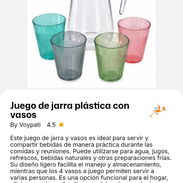 Juego de jarra con vasos y set de 3 recipientes - Img 57552406