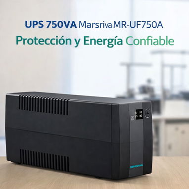Excelente BACKUP - UPS 750VA Marsriva MR-UF750A 375W Protección y Energía Confiable - Img 123400882