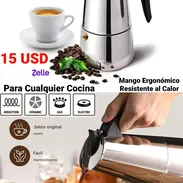 Cafetera Italiana Acero Inoxidable 6 Tazas - 15 USD - Img 54666627