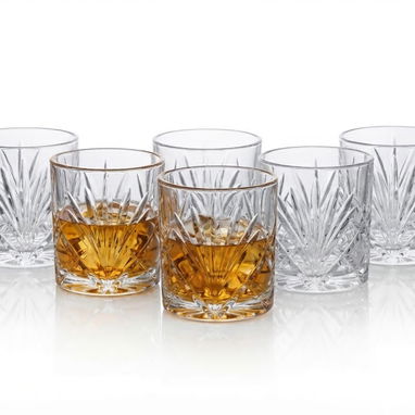 SET de copas, de vasos con jarras, de vasos de whisky y de tacitas de café - Img 126625401